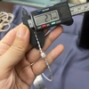 MS198 -  Vòng cổ trai xám sợi mảnh