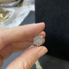 MS12 - Vòng cổ thạch anh trắng mix peridot xoắn 3 sợi