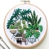 Set thêu hiện đại mẫu xương rồng