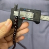 MS195 -  Vòng cổ đá hồng lựu , khóa bạc dày