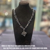 MS206 -  Vòng cổ ngọc trai ánh xanh kết
