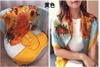 Khăn lụa vuông 90x90cm - Khăn họa tiết hoa các mẫu
