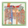 Khăn lụa vuông 90x90cm viền cuộn - Yên ngựa