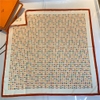 Khăn lụa vuông 90x90cm viền cuộn - họa tiết Ce.lin
