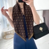 Khăn thô lụa  vuông 90cm mẫu họa tiết xích - Khăn quấn áo, choàng áo