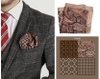[33cm] Khăn cài túi áo vest /Pocket square 4 ô Mẫu kẻ