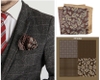 [33cm] Khăn cài túi áo vest /Pocket square 4 ô