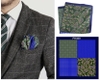 [33cm] Khăn cài túi áo vest /Pocket square 4 ô