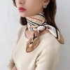 Khăn lụa vuông họa tiết kẻ 70x70cm