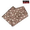 23cm - Khăn cài túi áo vest hoa chất cứng