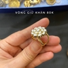 Vòng giữ khăn hình hoa dạng nhẫn xỏ
