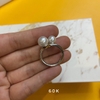 Vòng giữ khăn dạng nhẫn đính trai mẫu 2