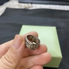 Nhẫn bạc khắc hoa