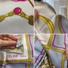 Khăn lụa Celine viền tay bản 85cm kèm bìa hộp