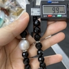 MS48 - Vòng cổ  đá đen cắt giác mix ngọc trai