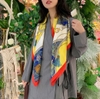 Khăn lụa vuông 90x90cm - Khăn họa tiết xích