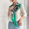 Khăn lụa vuông 90x90cm - Khăn họa tiết ngựa vằn