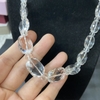 MS65 - Vòng cổ pha lê trắng cắt giác hạt to