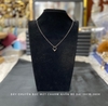 Dây chuyền bạc mặt charm nhẫn bé dài 39cm