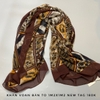 MS4 - Khăn lụa họa tiết xích bản to