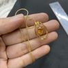 MS102 -  Dây chuyền hợp kim mặt đá vàng
