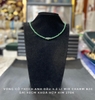 MS124 -  Vòng cổ đá thạch anh dâu mix charm bạc
