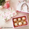 Set túi hộp giấy hoa hồng
