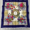 MS47 - Khăn lụa Lancel xanh hoa