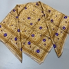 MS48 - Khăn lụa Nhật họa tiết xích , hơi rút chỉ