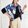 Khăn lụa vuông bản to 90x90cm choàng áo