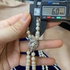 MS109 -  Vòng cổ ngọc trai akoya hạt tròn sợi đôi khóa bạc
