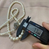 MS56 - Vòng cổ ngọc trai akoya hạt tròn đuổi khóa bạc