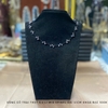 MS57 - Vòng cổ ngọc trai xám xanh mix spinel