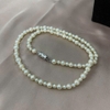 MS128 -  Vòng cổ ngọc trai Akoya mix hạt