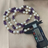 MS107 -  Vòng cổ ngọc trai mix đá thạch anh tím