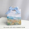 Hộp giấy hoa thắt ruy băng các màu