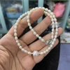 MS181 -  Vòng cổ ngọc trai phối charm trai thật