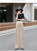 Quần satin dây kéo