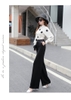 Quần satin dây kéo