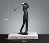 Tượng trưng bày golfer