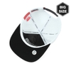 BIG- Plain snapback WH/BK B029 (L)