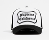 FLIPPER Mũ lưỡi trai Ballcap California Patch BK/WH NN260  캘리포니아 패치 흰검