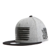 FLIPPER Nón Snapback  FL BIG-USA print màu xám đen FB030 - L