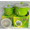 Nồi nấu cháo chậm, nồi hầm chậm ninh hầm cách thủy kho cá bằng điện lõi sứ 1,5 - 2,5 lít