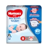 Bỉm tã dán sơ sinh Huggies Dry size S 88 miếng (4-8kg) tặng