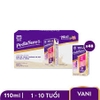 Thực phẩm dinh dưỡng y học cho trẻ 1-10 tuổi: Pediasure hương vani (110ml) (Lốc 4)
