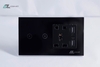 Công tắc cảm ứng wifi kèm 2 ổ cắm có cổng USB sạc điện thoại Azsmart
