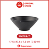 Tô Tròn Nhựa Melamine Màu Đen Superware