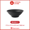 Tô Tròn Nhựa Melamine Màu Đen Superware