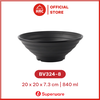 Tô Tròn Nhựa Melamine Màu Đen Superware